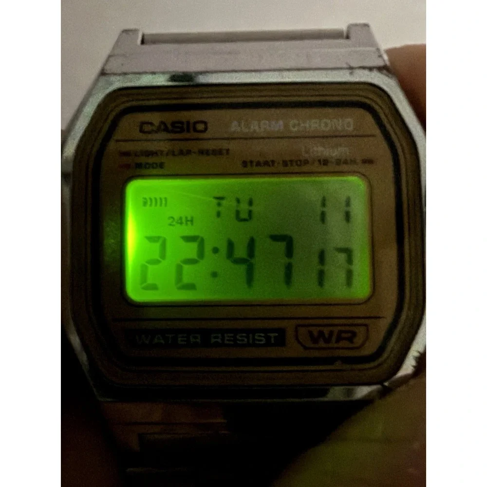 Casio A158WE New Battery Mens Watch 33MM 7.75